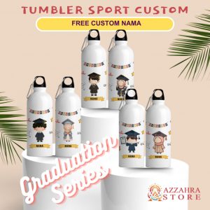 Tumbler Sport Custom Souvenir Free Nama Graduation Series
