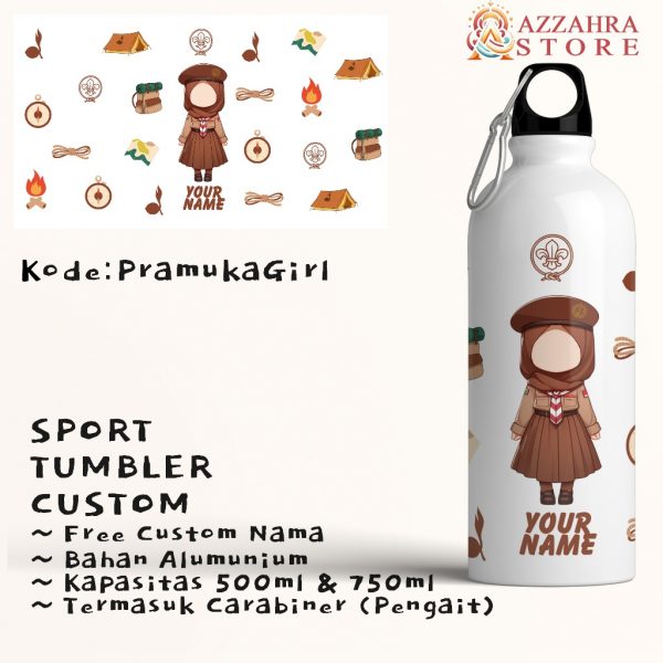 Botol Tumbler Custom Gift Sablon Souvenir + Box Pramuka - Image 3
