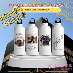 Tumbler Sport Custom Thermos LED Souvenir Free Nama Ka'bah Series (Umrah Haji)