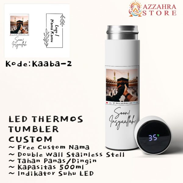 Tumbler Sport Custom Thermos LED Souvenir Free Nama Ka'bah Series (Umrah Haji) - Image 6