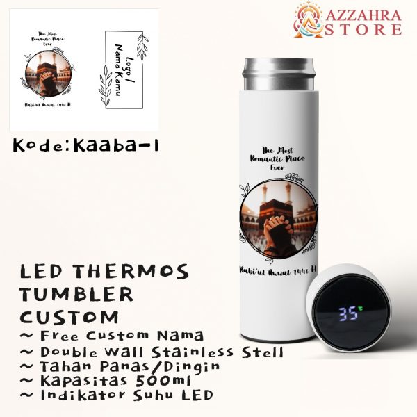 Tumbler Sport Custom Thermos LED Souvenir Free Nama Ka'bah Series (Umrah Haji) - Image 8