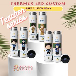 Tumbler Thermos LED Custom Souvenir Free Nama Teacher (Guru) Series