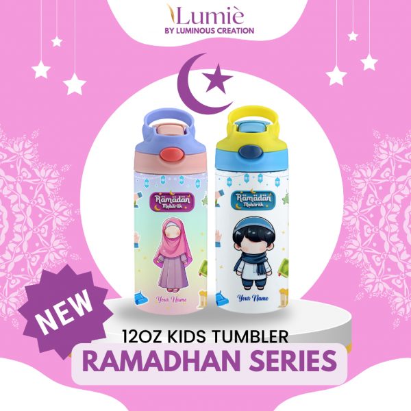 Lumiè Tumbler Anak Custom Ramadhan Series Free Tulis Nama 350ml
