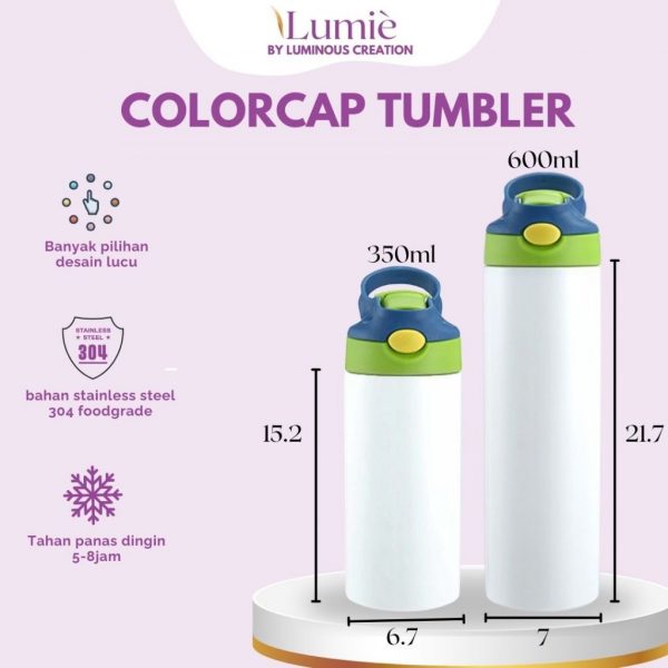 Lumiè Tumbler Anak Custom School Series Free Tulis Nama 600ml (SekolahTK SD SMP) - Image 18